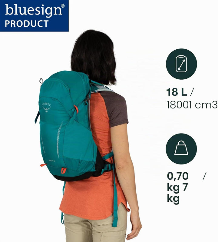 Osprey Hikelite Unisex Rucksack Schwarz O/S - Fassungsvermögen 18L, Schwarz O/S - Fassungsvermögen 1