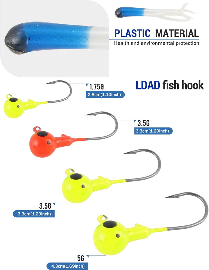Fischköder Kunstköder Set, Angelköder Meer Wobbler Gummifisch Minnow Crankbait Barsch Forelle Hecht