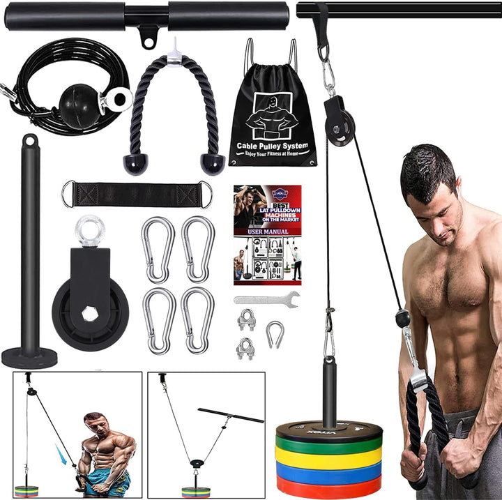 Taeku Kabelzug Fitness Professionelle Kabel Maschine System Home Gym Trizeps Latzug Arm Krafttrainin