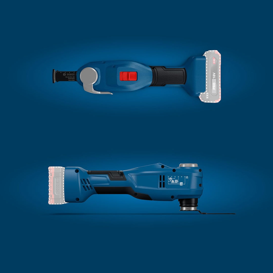Bosch PRO 18V System Akku-Oszillationswerkzeug GOP18V-30 (inkl. Tauchsägeblatt PAIZ 32 APB, L-BOXX)