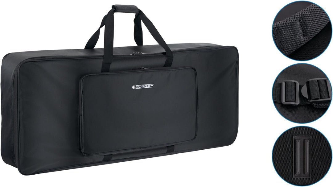 McGrey KB-3122-61 Keyboardtasche - Gigbag für Keyboard mit 49/61 Tasten - Leicht, komfortabel & robu