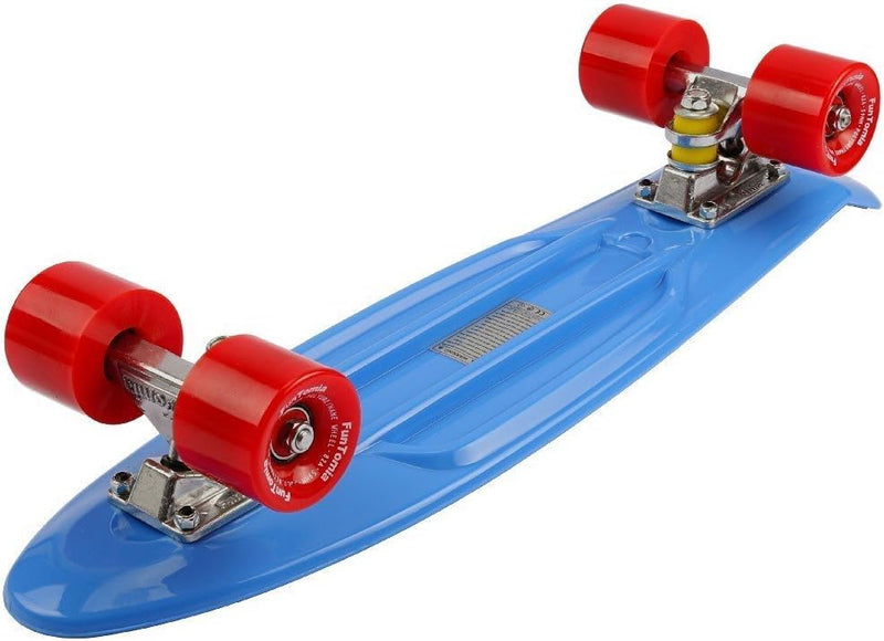 FunTomia Kinder Skateboard Cruiserboard Miniboard 57cm mit oder ohne LED Leuchtrollen Alu Truck Mach