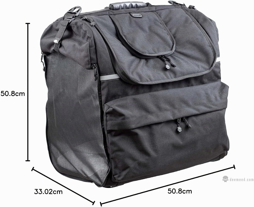 DEEMEED PETBAG Motorradtasche für Hunde und Katzen (11-15 kg), wasserdicht, tragbar, dreifach belüft