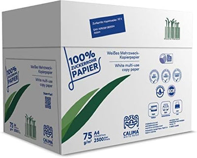 CALIMA® WHITE PAPER Kopierpapier, Druckerpapier, TreeFree, Upcyling aus 100% Zuckerrohrrückständen,