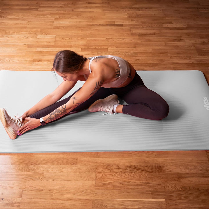 Fizyo Rutschfeste Yogamatte aus NBR-Schaum 190×100×1,5 cm – Extra Grosse Fitness- und Gymnastikmatte
