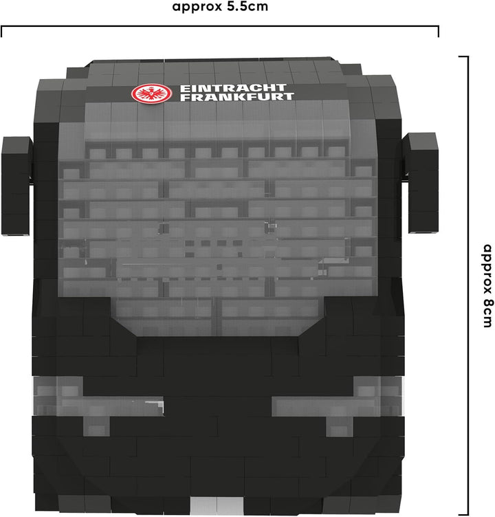 FOCO Offizielles Lizenzprodukt Eintracht Frankfurt FC BRXLZ-Steine 3D-Fussball-Reisebus BAU-Set, Ein