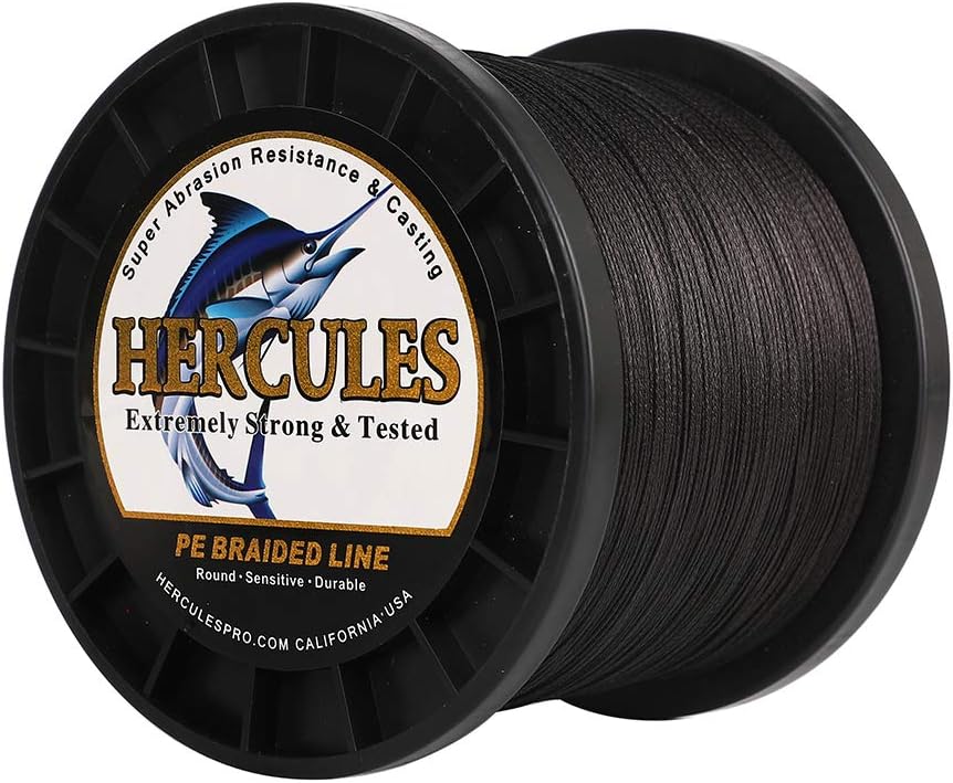 HERCULES Super Cast 100m - 2000m Yards Geflochtene Angelschnur 10lb - 300lb Test für Salzwasser Süss