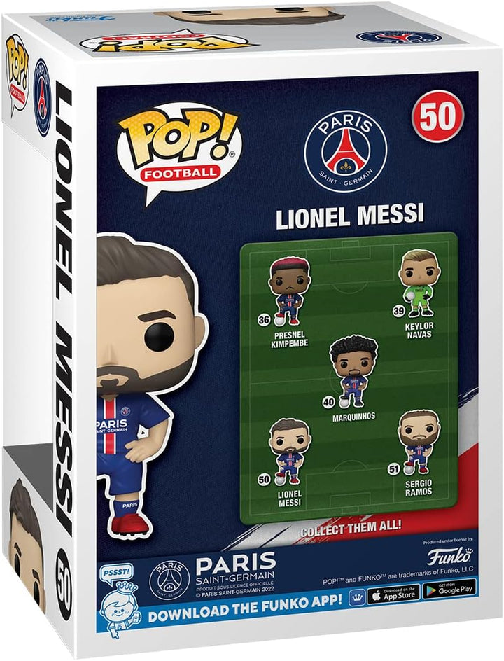 Funko Pop! Football: PSG - Lionel Messi - Paris Saint-Germain - Vinyl-Sammelfigur - Geschenkidee - O