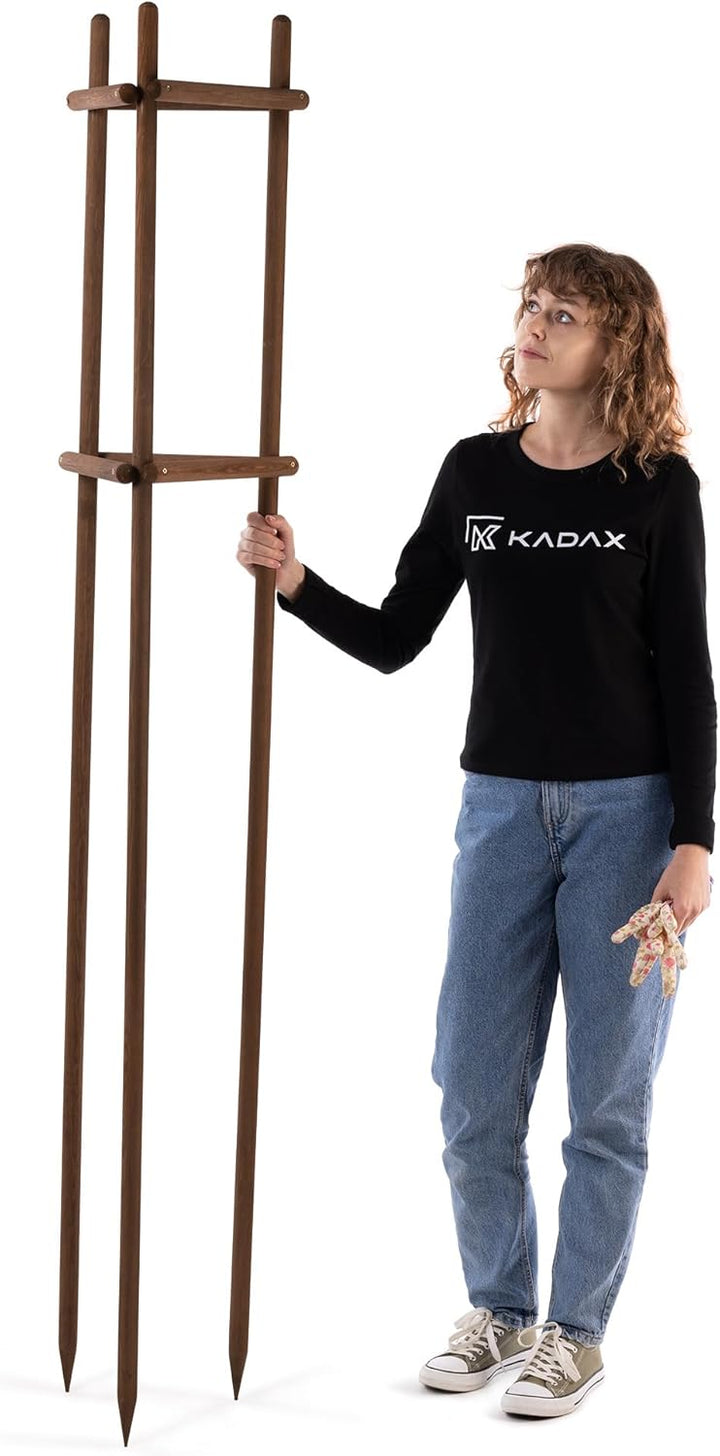 KADAX Baumstütze 195 cm aus robustem Holz, Baumpfahl zur sicheren Fixierung junger Bäume & Sträucher