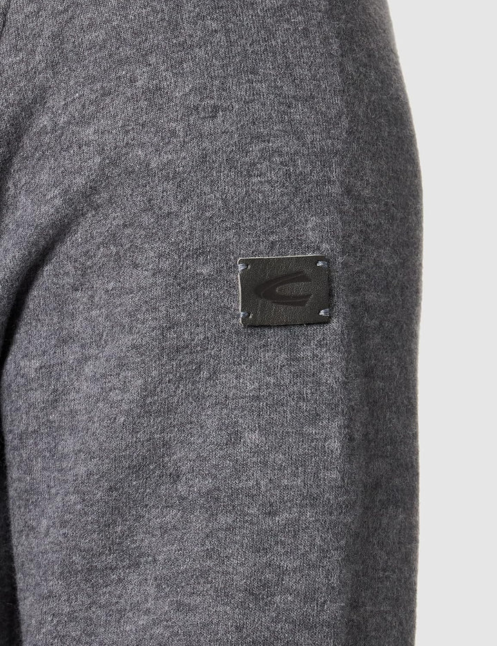 camel active Herren Troyer Pullover Pulli Sweaterstrick Stone Grey XL Stone Grey, XL Stone Grey