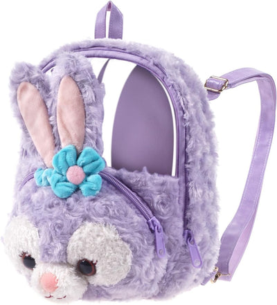 CoolChange Plüsch Ita bag Mini Rucksack mit transparentem Sichtfenster im StellaLou Design | 20x25cm