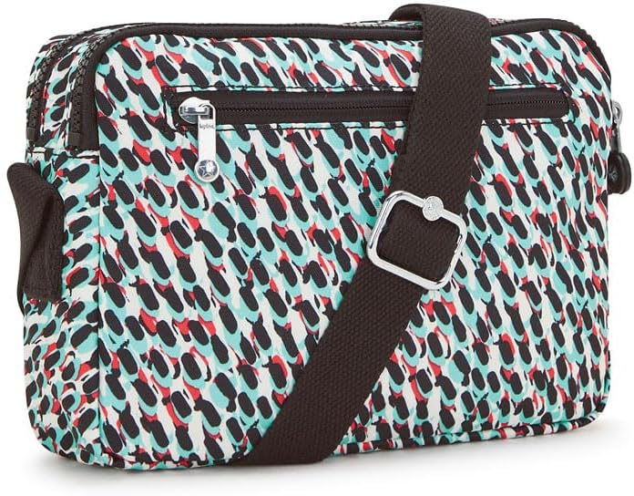 Kipling ABANU M Mittelgrosse Umhängetasche, Abstract Print (Weiss), Abstract Print