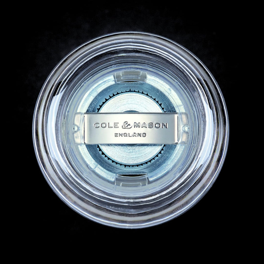 Cole & Mason 125 Capstan Salzmühle, Acryl, 85mm, Gewürzmühle mit Verstellbarem Precision+ Keramikmah