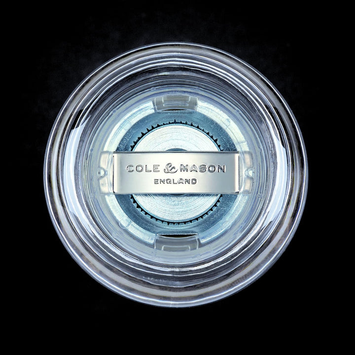 Cole & Mason 125 Capstan Salzmühle, Acryl, 85mm, Gewürzmühle mit Verstellbarem Precision+ Keramikmah