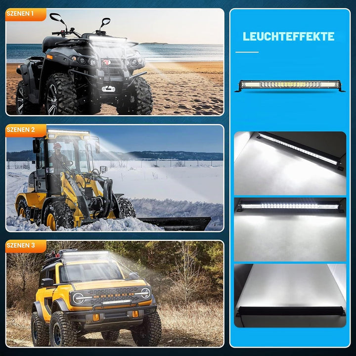 Willpower 24 Zoll 61CM 216W Led Arbeitsscheinwerfer Bar Flutlicht Spot Combo Led Scheinwerfer 12V 24