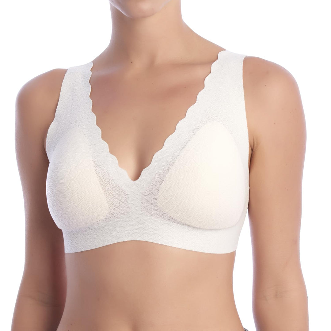Sloggi Damen Zero Feel Lace Bralette Bustier, Undurchsichtige XS Angora, XS Angora