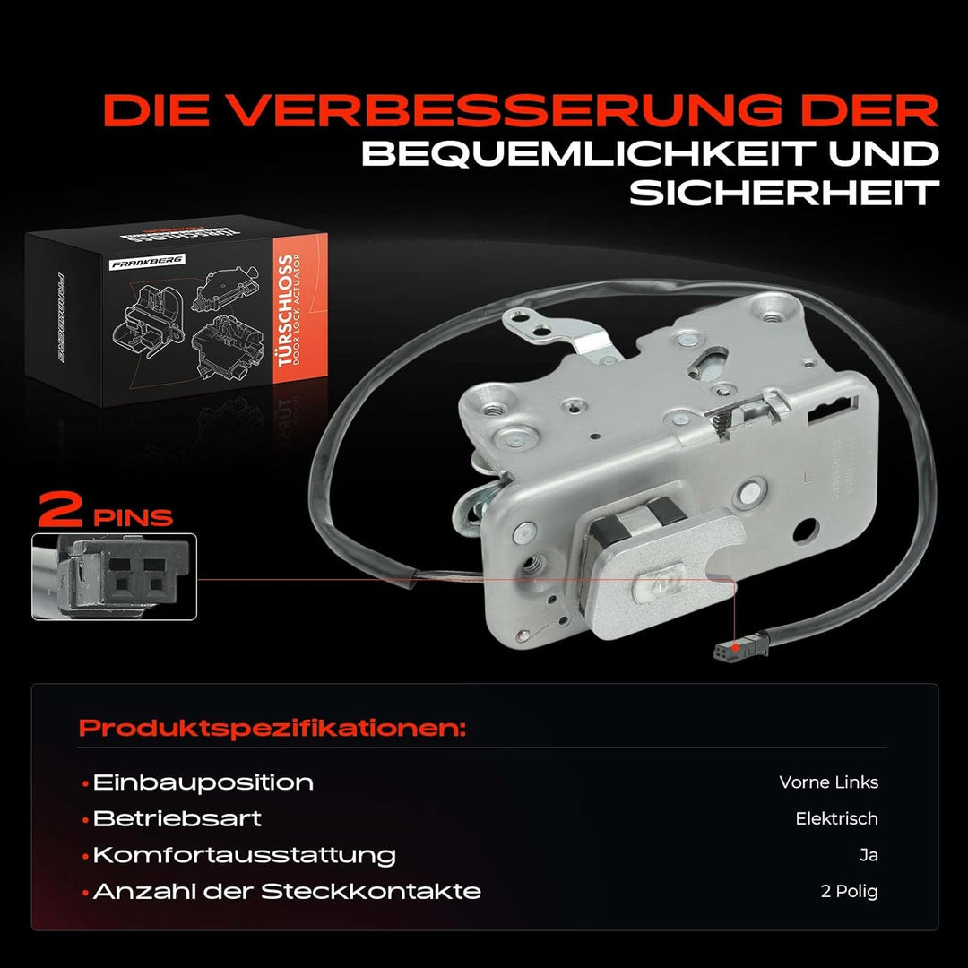 Frankberg Türschloss Zentralverriegelung Voren Links Kompatibel mit G-Klasse W463 2.7L-5.5L 1997-201
