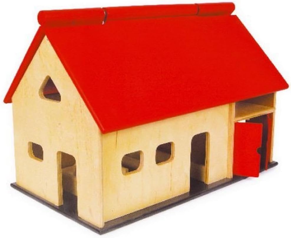 small foot Grosser Bauernhof, aus Holz, mit aufklappbarem Dach und Schwingtoren, ab 3 Jahren, 8502,