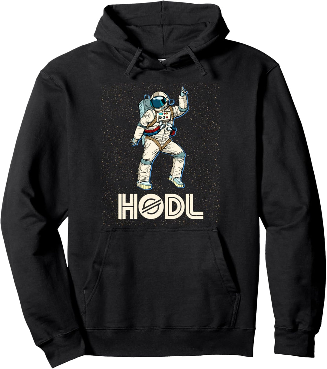 Cryptocurrency Talk XLM - Fun HODL Stellar Disco Moon Gear Pullover Hoodie