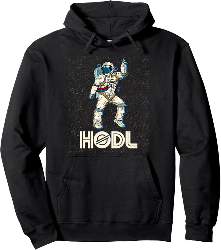 Cryptocurrency Talk XLM - Fun HODL Stellar Disco Moon Gear Pullover Hoodie