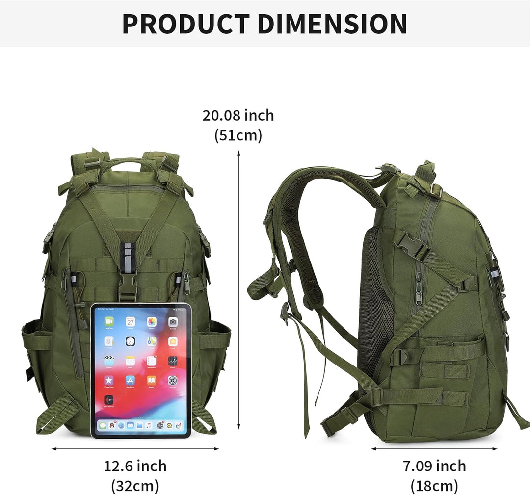 HUNTVP Militär Rucksack 30L 35L Taktischer Rucksack 30L 35L Wanderrucksack Herren Bundeswehr Rucksac