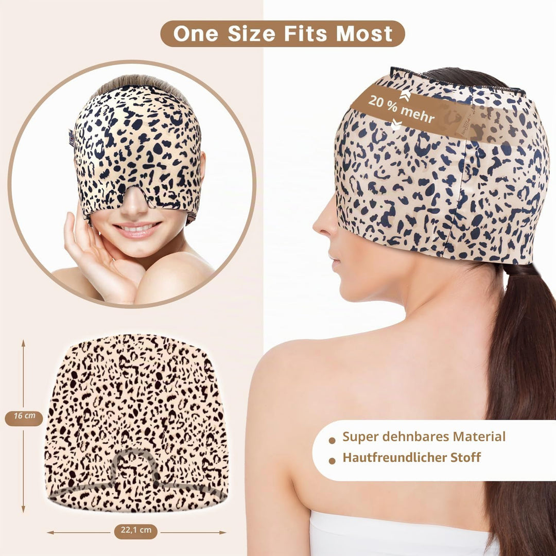my novel things 2 Stück Migräne Maske und Augenmaske Kühlend, Migräne Kühlmaske, Migraine Relief Cap
