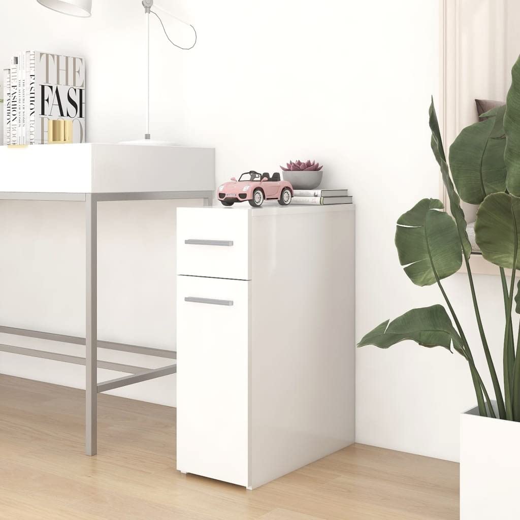 Apothekerschrank mit Schubladen, Aufbewahrungsschrank für Schlafzimmer, Wohnzimmer, Flur, Robust und