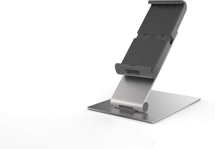 Durable Tablet Tischhalterung (für Tablets 7-13 Zoll, 360° drehbar mit Diebstahlsicherung) silber/an