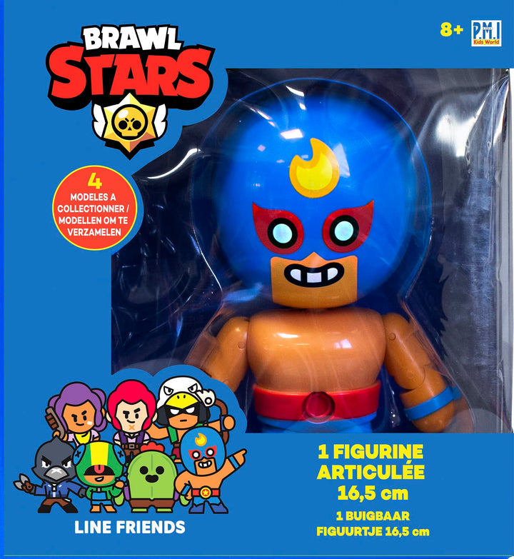 Lansay Brawl Stars – 1 Figur mit Gelenken, 16,5 cm – EL Primo