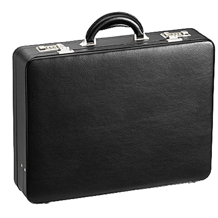 Bowatex Pilotenkoffer 46 cm Aktenkoffer 15 LI Plus Erweiterbar Schwarz D & N