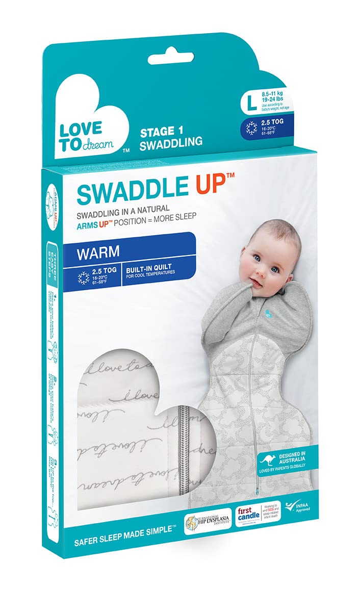Love To Dream Pucktuch, 2,5 Tog, für 16–20 °C, maschinenwaschbar, doppelter Reissverschluss, Von Heb