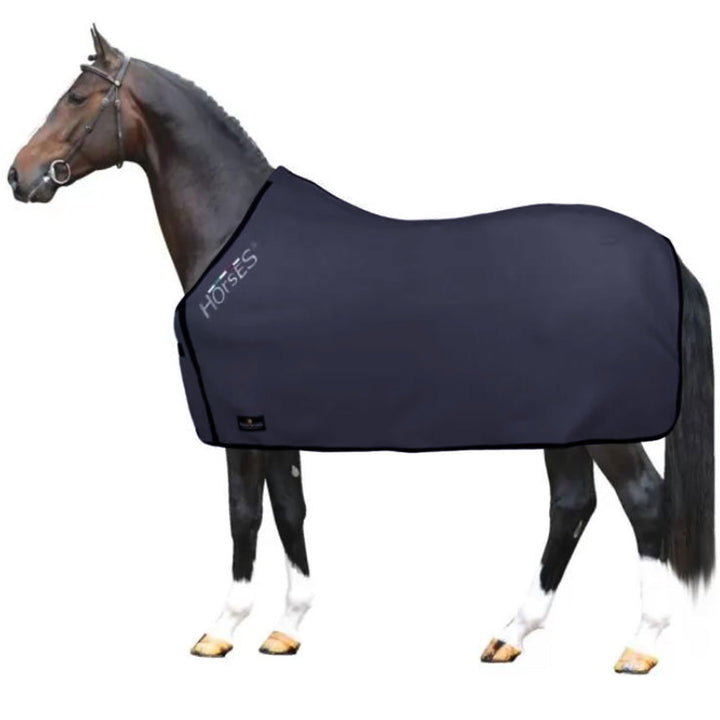Horses, Fleece Pferdedecke, Basismodell, weich und bequem, ideal für Transport und Feierabend, Gröss