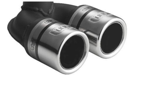 CARTUNER® Auspuffblende 451 Facelift 2x60mm Edelstahl in Sportauspuff Optik