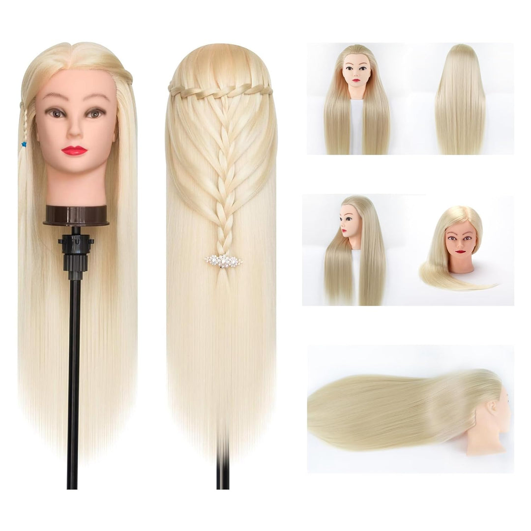 FGXY Haartraining Kopf, Modell Frisur Set Werkzeuge und Feste Klammern und Unsichtbare Haarcurler Se