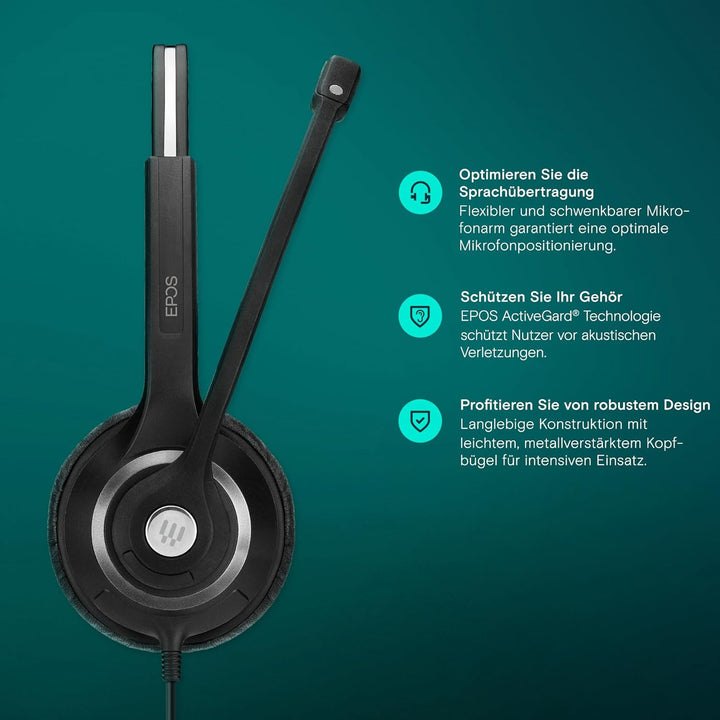 Sennheiser Auriculares Impact SC 260 USB MS II, BIAURICULARES