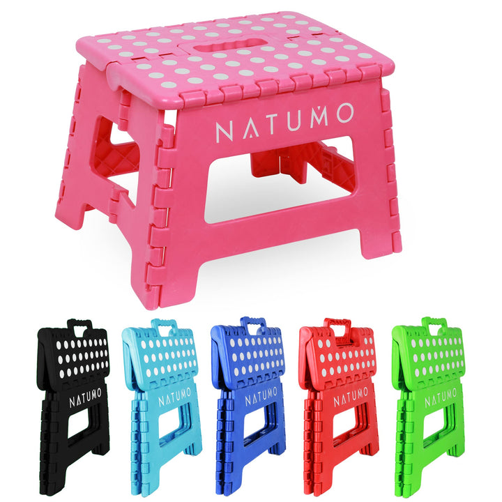 NATUMO® Tritthocker Kinder, Klapphocker faltbar, leichter und Rutschfester Kinder Hocker Bad & Toile