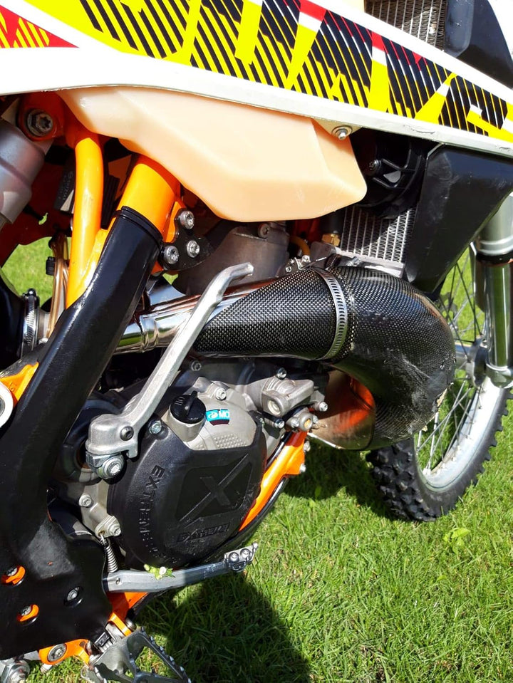 Kupplungsdeckel Schutz Guard für 2-Takt Motor KTM und Husqvarna 250 300 Baujahr 2013-2016 (schwarz),