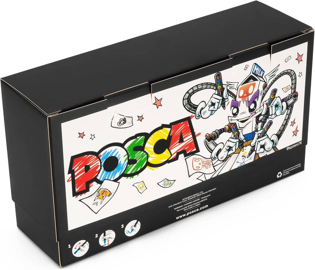 POSCA - PC-1MR – Lackstift – 0,7 mm – Schreibtischset mit 23 Farben