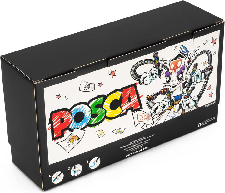 POSCA - PC-1MR – Lackstift – 0,7 mm – Schreibtischset mit 23 Farben