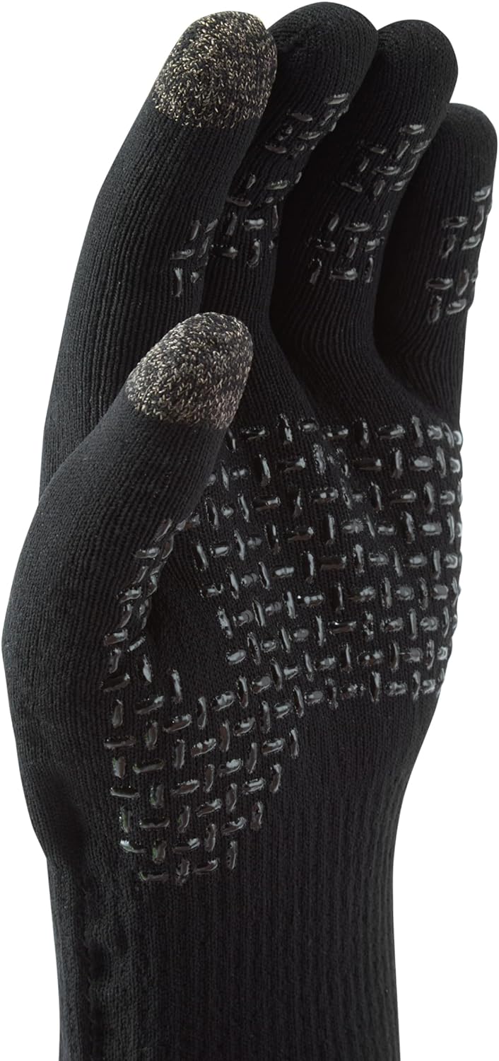 SEALSKINZ Unisex Allwetter Ultra Grip-Strickhandschuh M Schwarz, M Schwarz