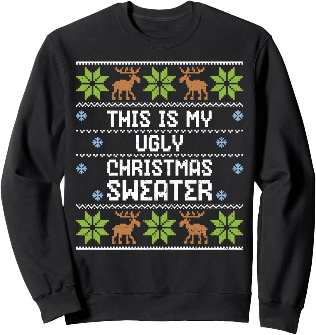 Lustiger Spruch: This Is My Ugly Christmas - Ugly Christmas Sweatshirt