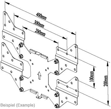 Drall VESA Adapter Adapterplatte - für LED LCD Plasma Curved OLED Fernseher Halterung - Erweiterung