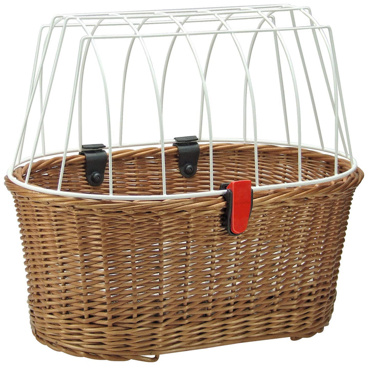 Rixen und Kaul KlickFix Doggy Basket Plus - KorbKlip - Fahrradkorb für Hunde Braun, Braun