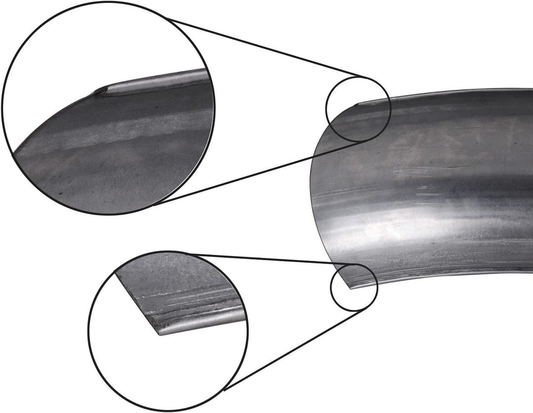 Universeller Heckfender aus Stahl, oberflächenverzinkt Breite: 180 mm Dicke: 1 mm mit Bördelung~