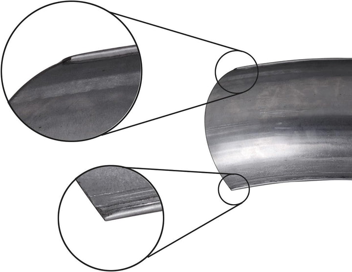 Universeller Heckfender aus Stahl, oberflächenverzinkt Breite: 180 mm Dicke: 1 mm mit Bördelung~
