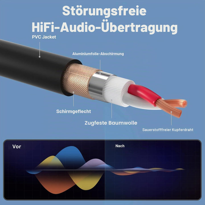 EBXYA XLR -Kabel 6m 4 Pack - Mikrofonkabel Ausgeglichen DMX -Kabel Männlich bis Weiblich Geeignet fü