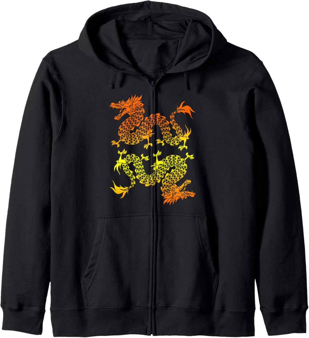 Mystisches Fantasy Tier China Kreatur Chinesischer Drache Kapuzenjacke