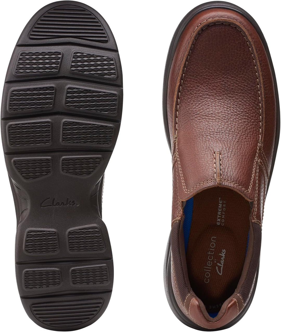 Clarks Herren Bradley Free Slipper 43 EU Weit Tan Tumbled, 43 EU Weit Tan Tumbled