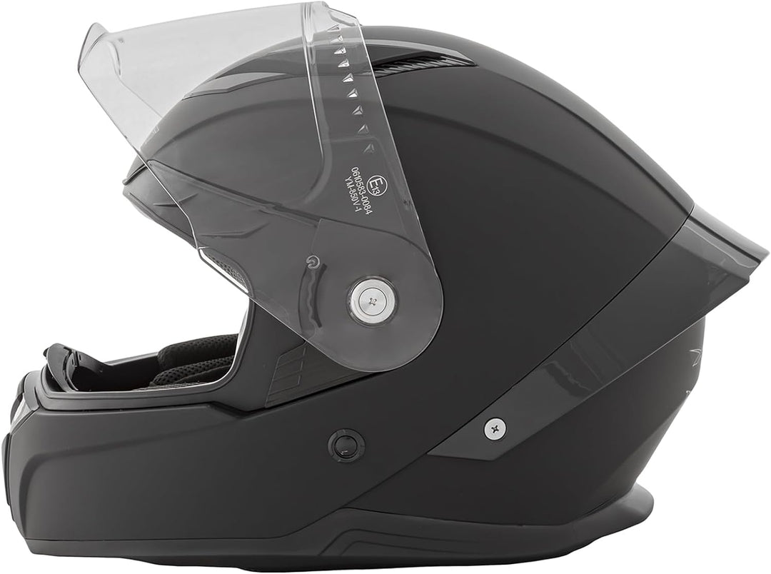 Integralhelm Motorradhelm Rollerhelm Anti-Kratz-Visier Touring Sport 55-56 cm ( S) Schwarz Matt, 55-