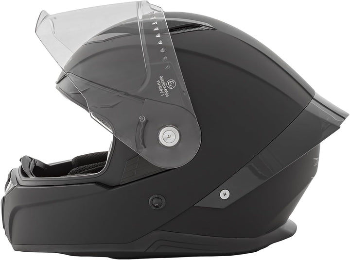 Integralhelm Motorradhelm Rollerhelm Anti-Kratz-Visier Touring Sport 55-56 cm ( S) Schwarz Matt, 55-